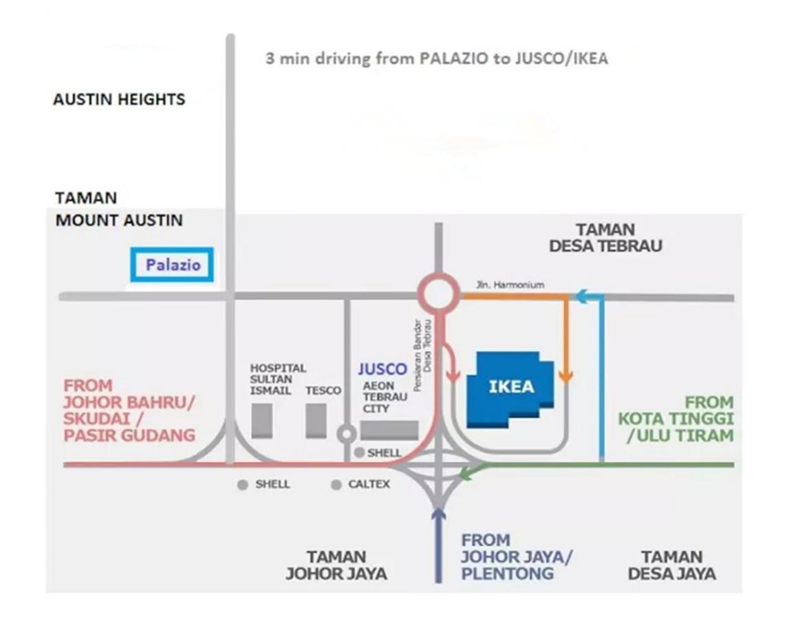 Palazio Service Apartment ยะโฮร์บาห์รู ภายนอก รูปภาพ